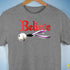 Believe Demisexual Pride Jingle Bell Premium Unisex T-Shirt - Grey Heather
